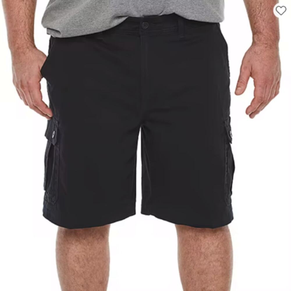 Foundry Men's Black Cargo Shorts Sizes 46 Big & Tall Stretch
